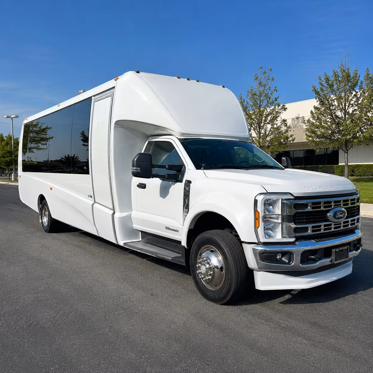 Lowell Airport Shuttle & Transportation party bus exterior