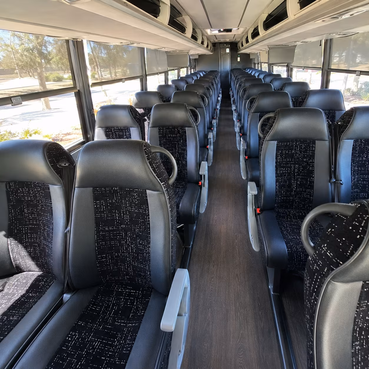 Lowell Airport Shuttle & Transportation party bus interior