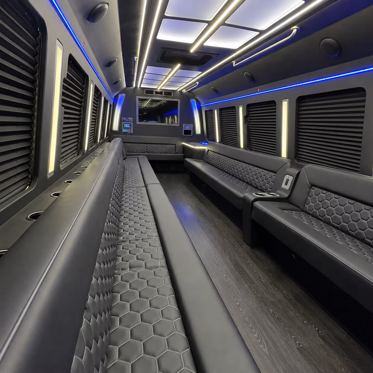 Lowell Concert & Music Festival Transportation party bus exterior