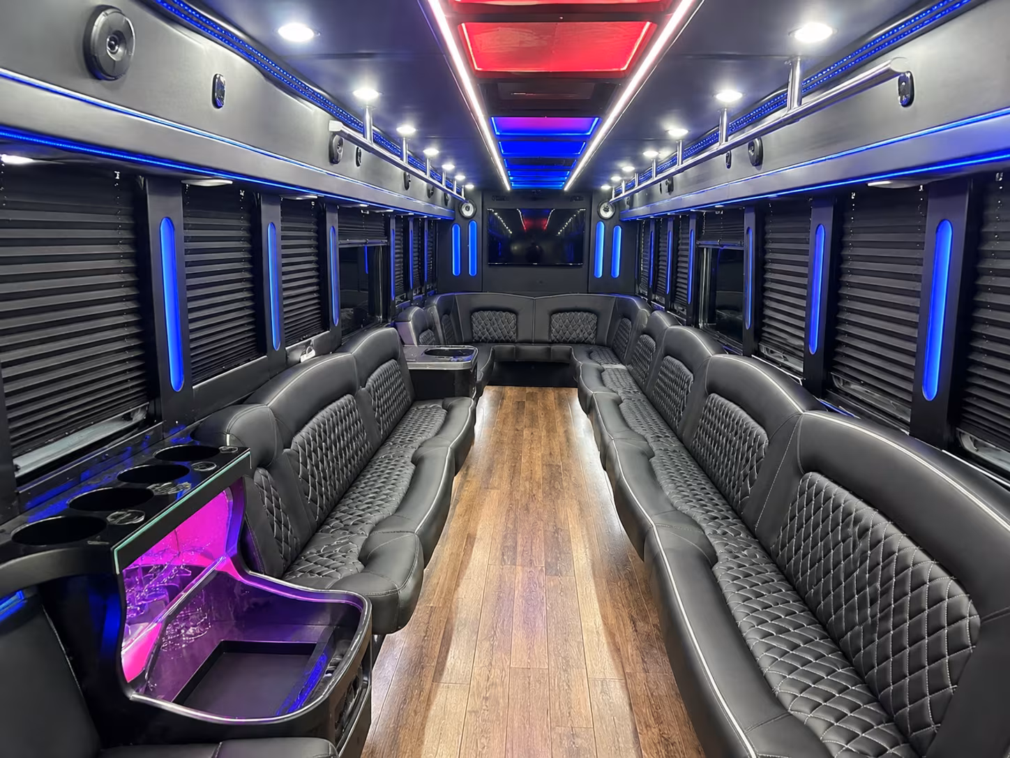 Lowell Private Event Transportation party bus exterior
