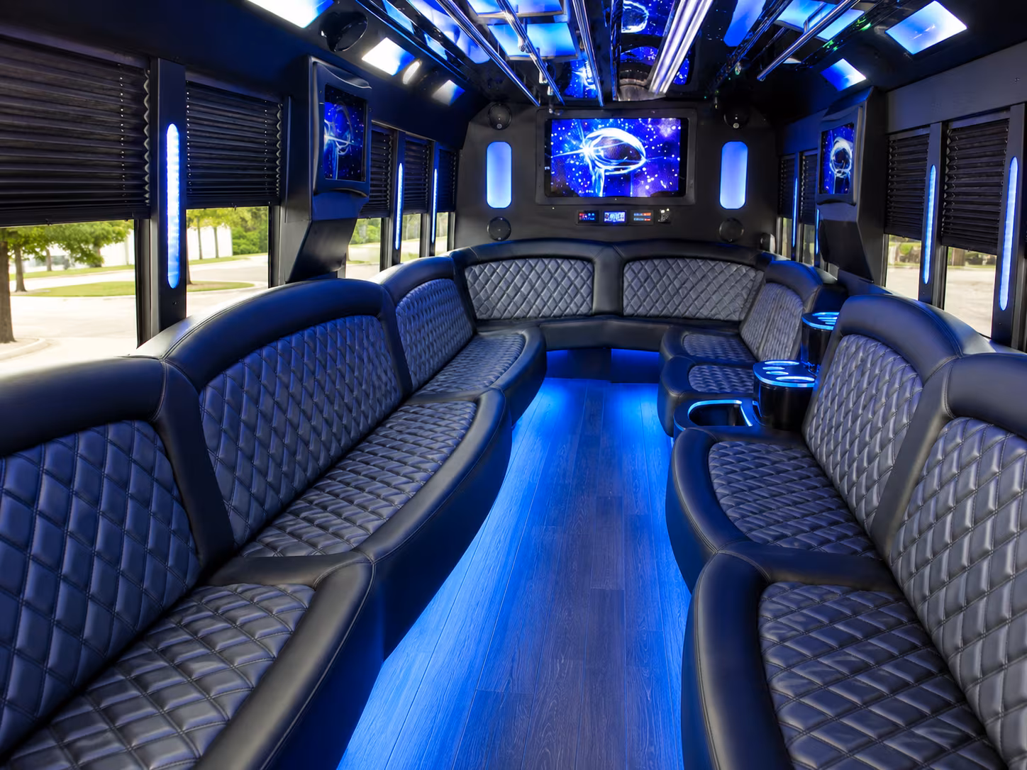 Lowell Private Event Transportation party bus exterior
