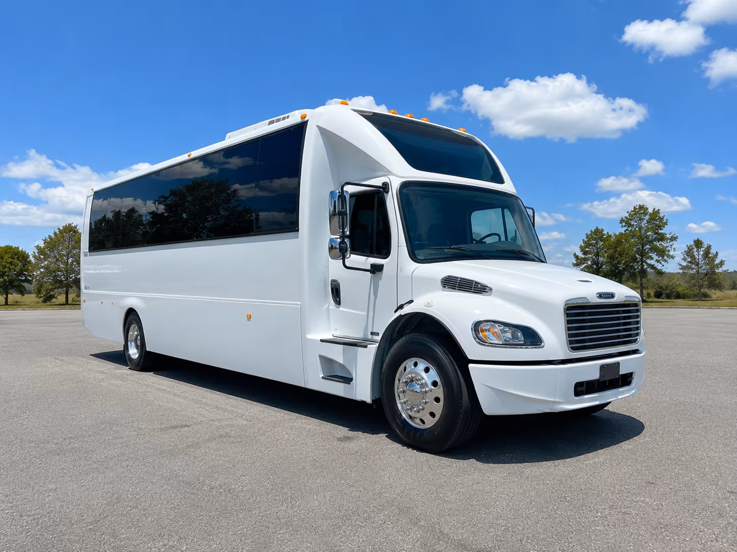 Lowell Prom & Homecoming Transportation party bus exterior