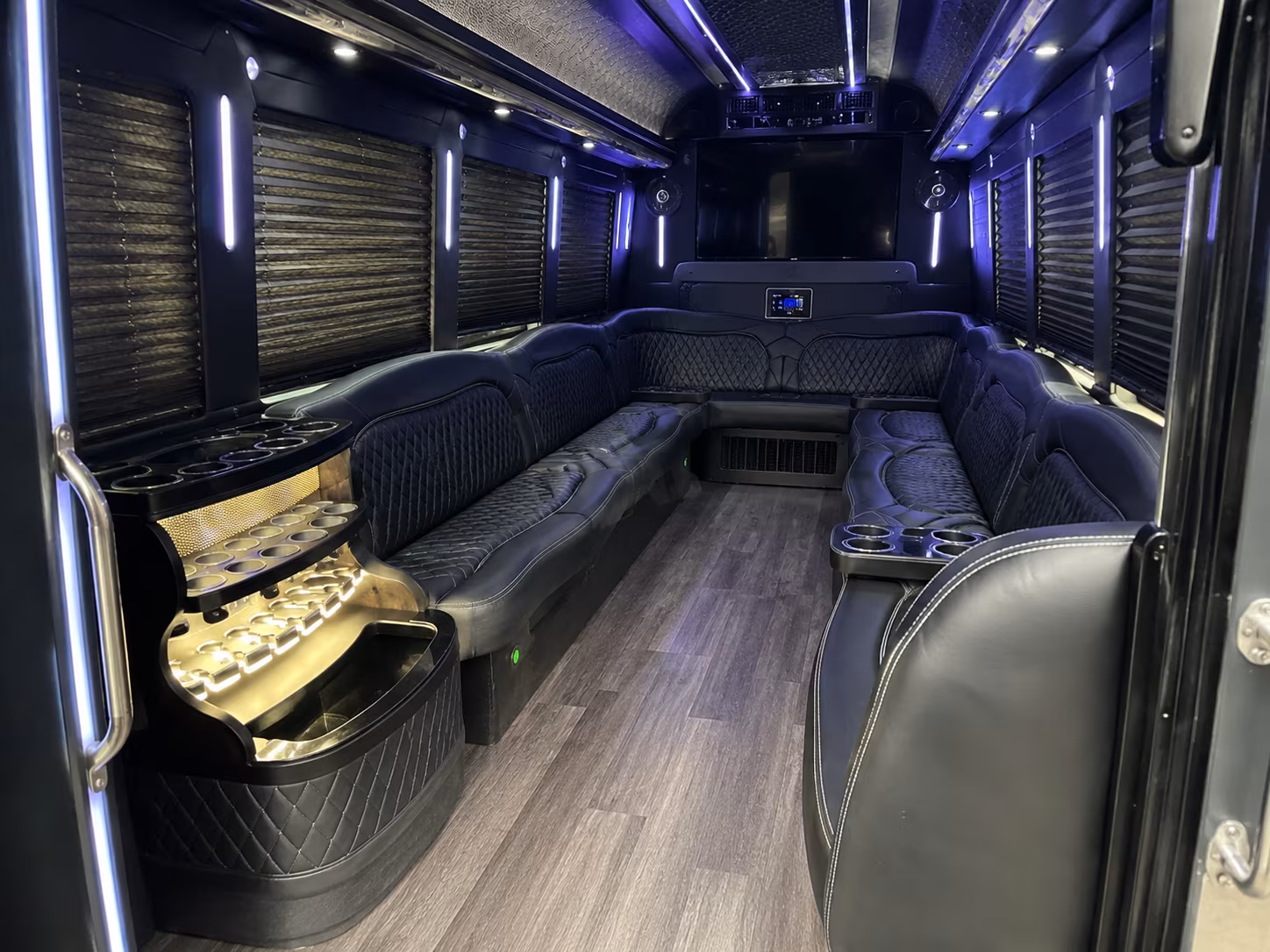 Lowell Sporting Event Transportation party bus exterior