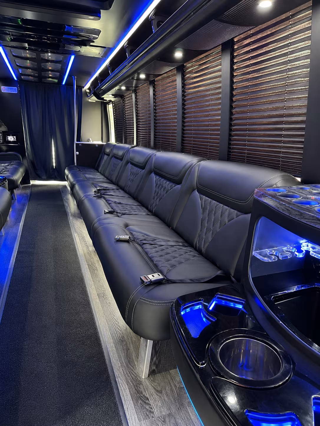 Lowell Wedding Transportation party bus exterior