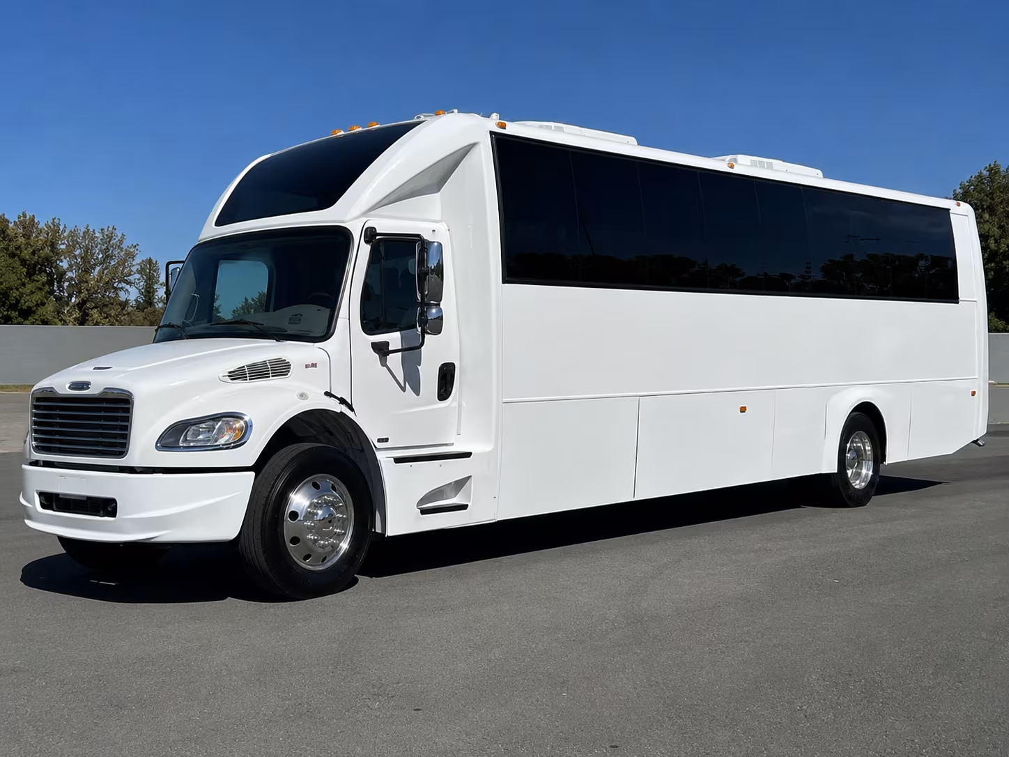 Lowell Wedding Transportation party bus exterior