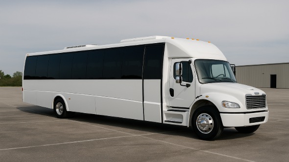Exterior of Charter Bus Company Cambridge's 30 Passenger Party Bus in Cambridge