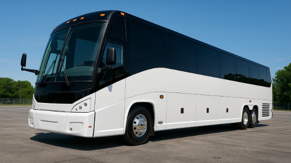 Exterior of Charter Bus Company Methuen's 40 Passenger Party Bus in Methuen
